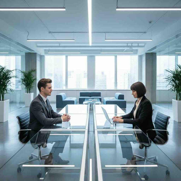 A work meeting with 2 staff