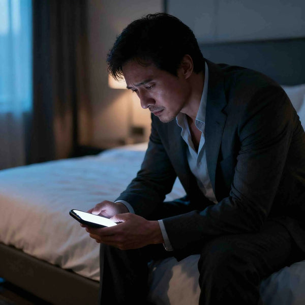 A person on the phone