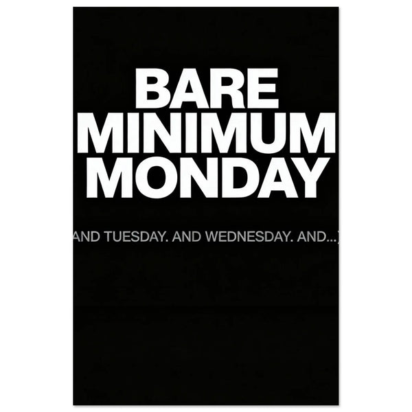 Bare Minimum Monday - Foam Print (Easy Assembly)