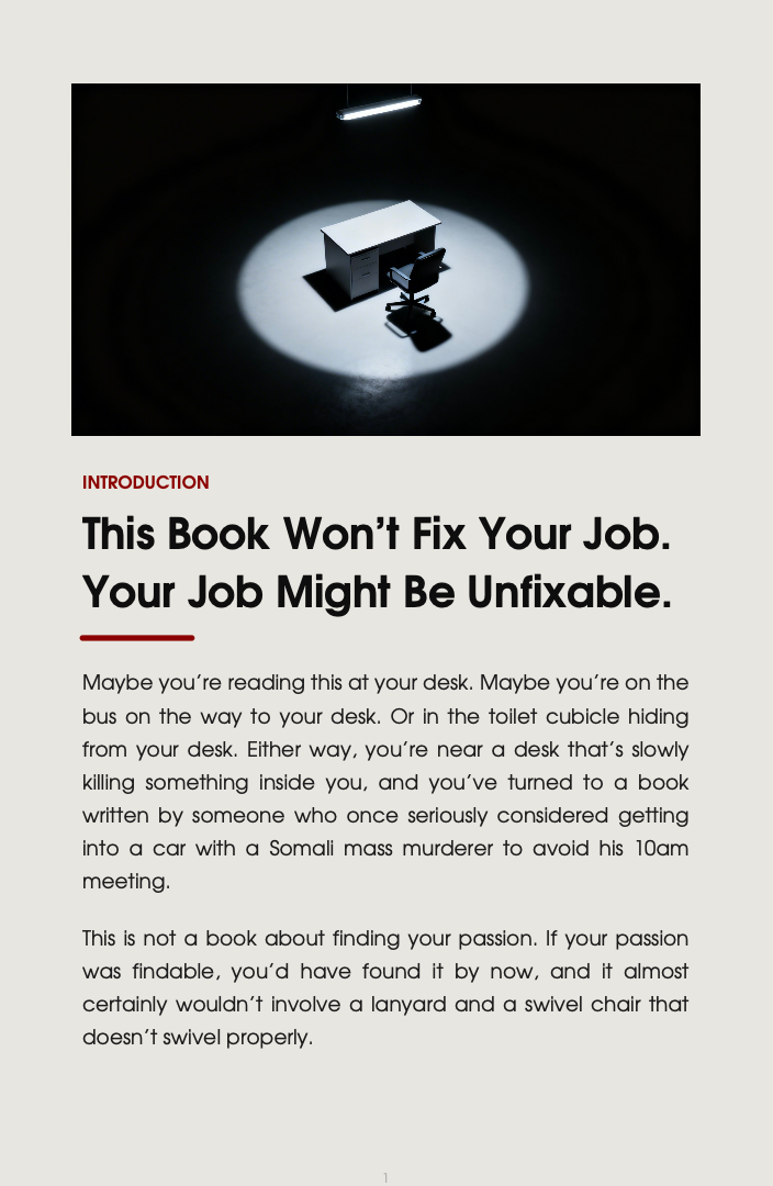 The Dead End Desk Survival Guide — (burnout, toxic colleagues, and surviving work) 3