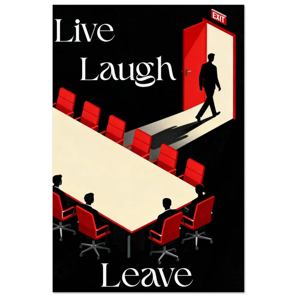 LIVE. LAUGH. LEAVE - Foam Print (Easy Assembly)